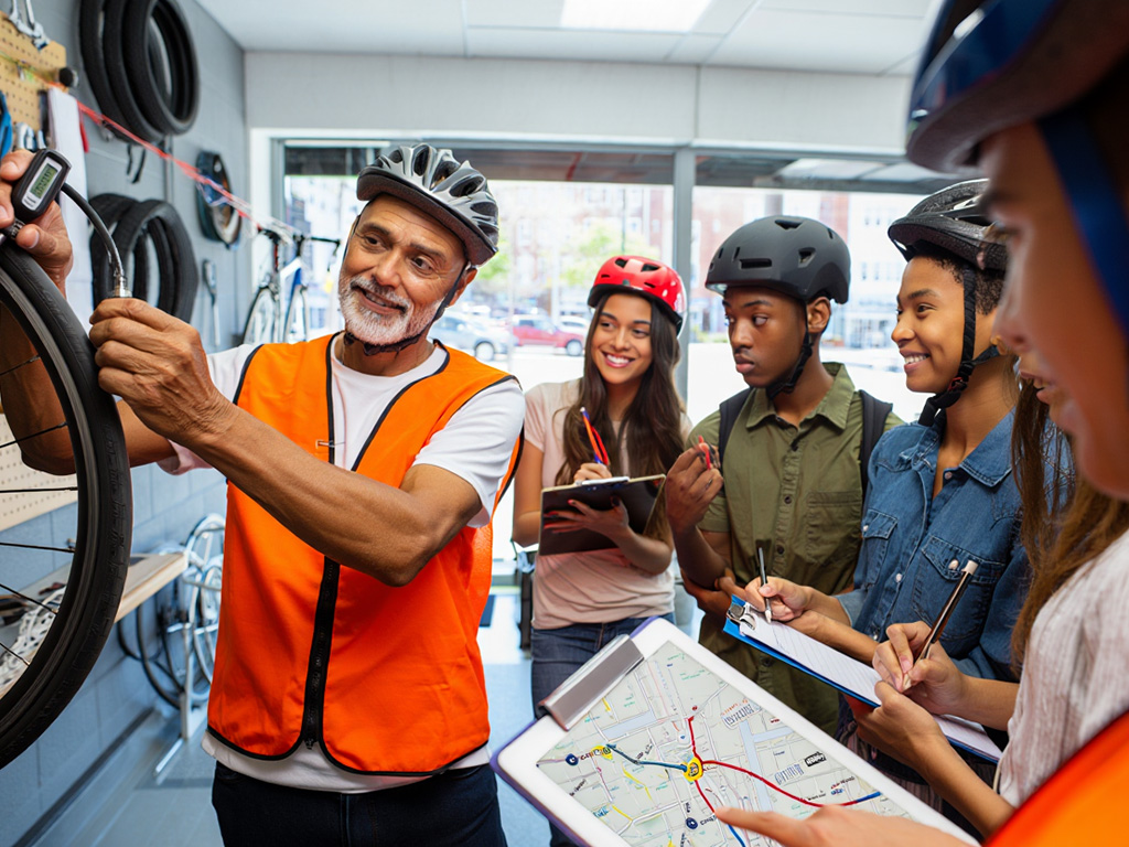 Fietsonderhoud en routeplanning sessie